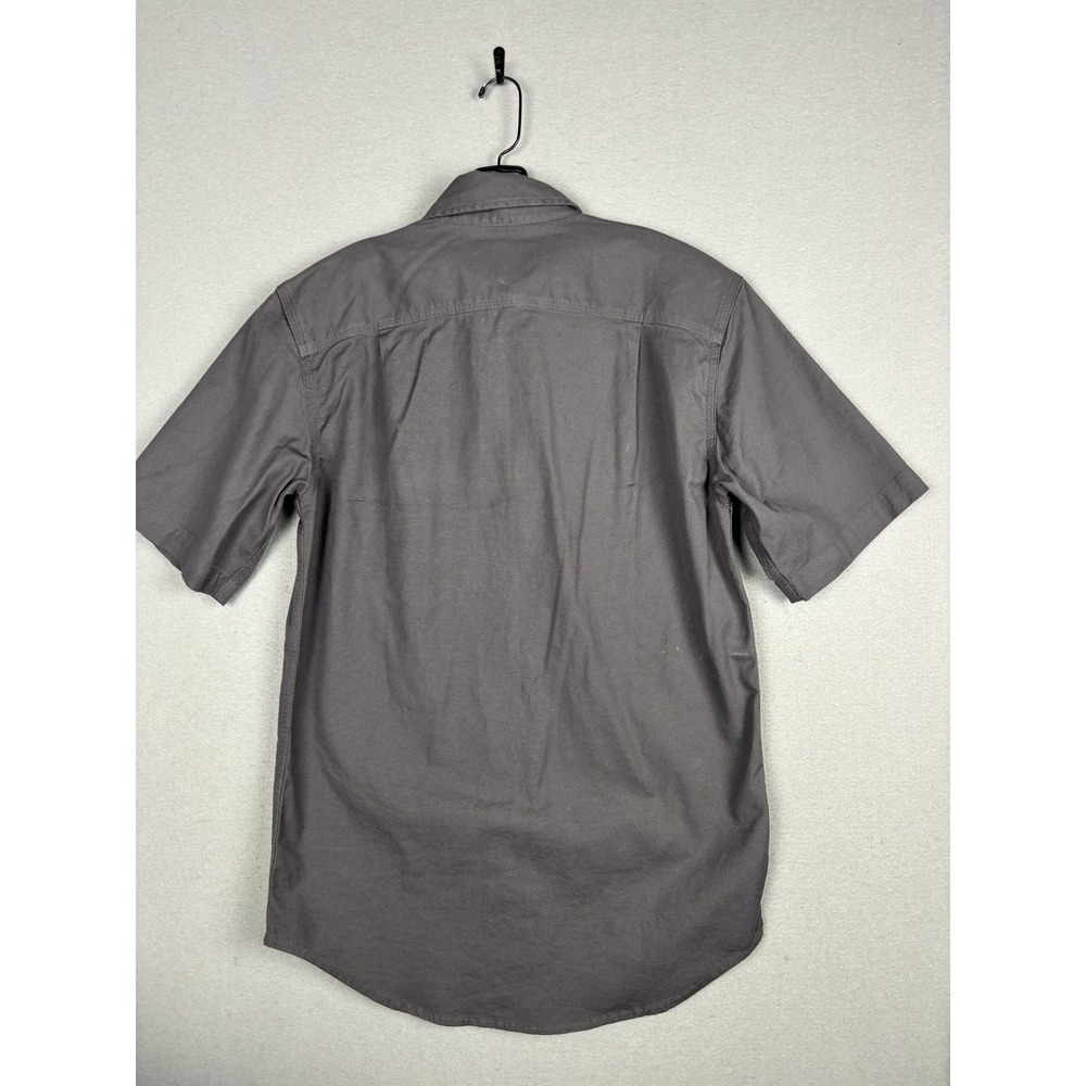 Carhartt Shirt Mens Small Gray Rugged Flex Relaxed Fit Short Sleeve Workwear - Picture 3 of 13